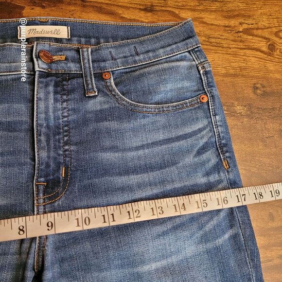 Madewell Jeans 30 Skinny 9" High Rise Creston Wash J4624 Tummy Control Stretch - Picture 9 of 13